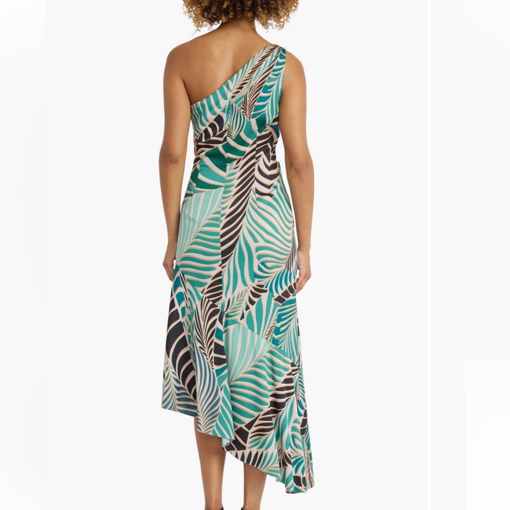 Maggy London Abstract one shoulder dress - Picture 3 of 5